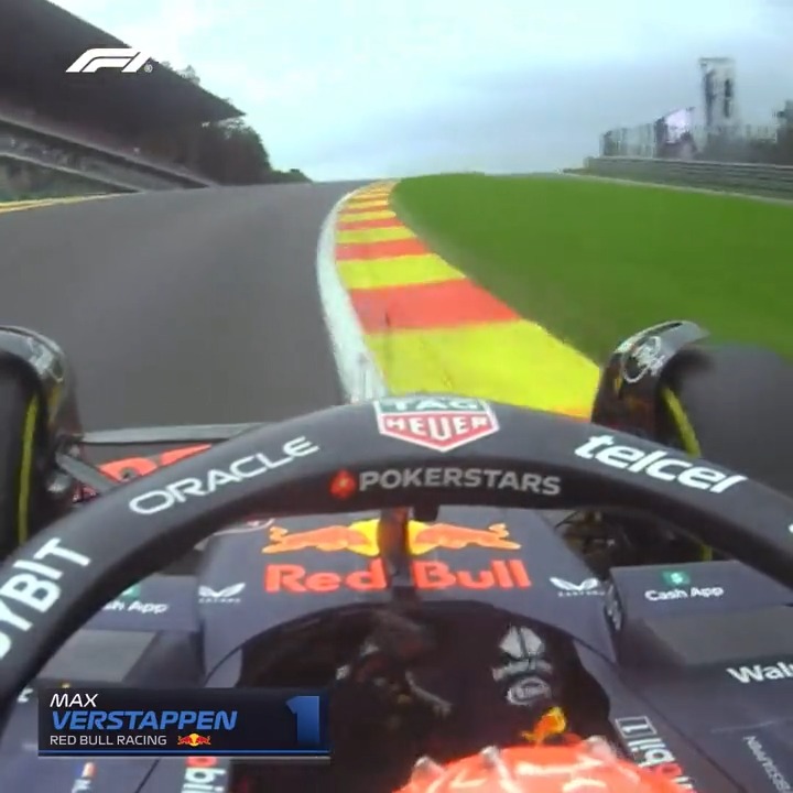 A microscopic blip in an otherwise faultless weekend for Max Verstappen ✨ #BelgianGP #F1
