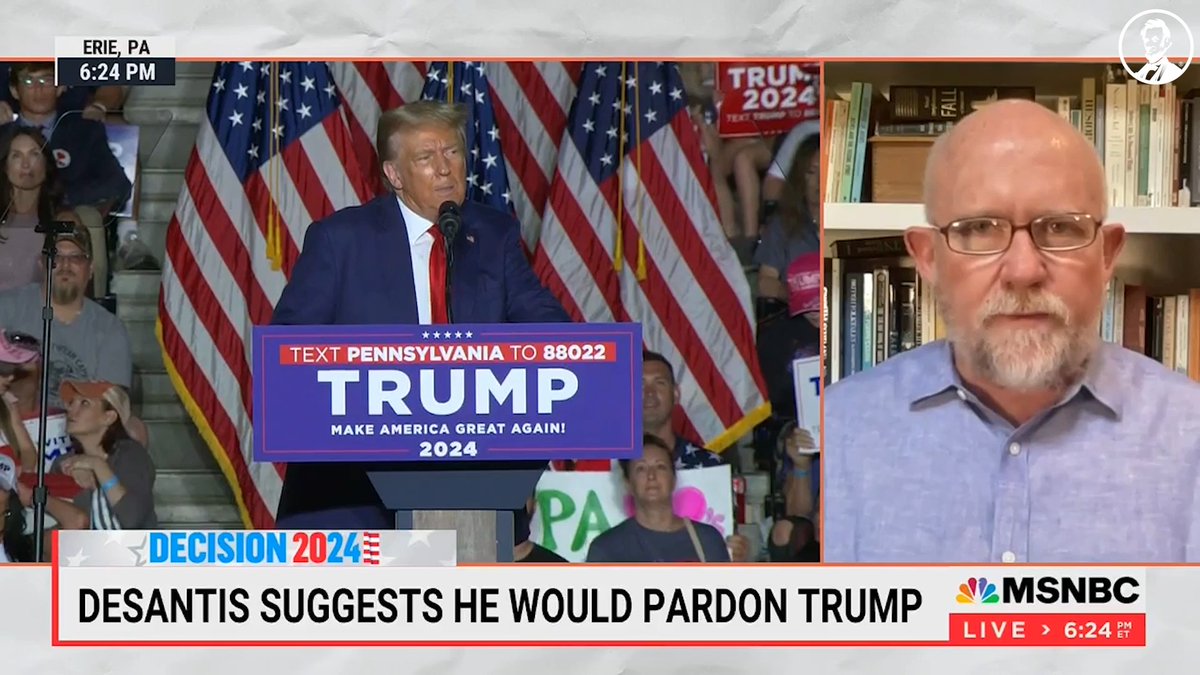 “If you’re a Republican candidate who says you’ll pardon Donald Trump, or even consider it, you’re part of his criminal conspiracy. This man does not deserve the pardon.” Rick Wilson has no room for forgiveness on MSNBC.