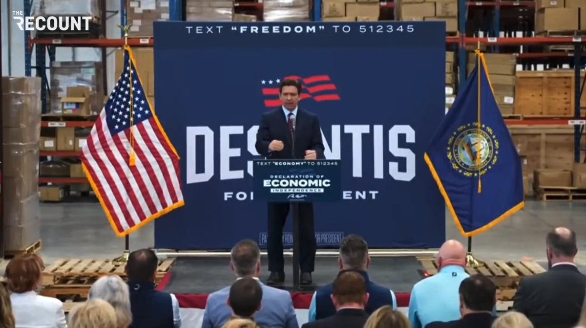 JUST IN - 🇺🇸 US Presidential candidate Ron DeSantis: “Biden’s war on #Bitcoin and cryptocurrency will come to an end when I become president.”