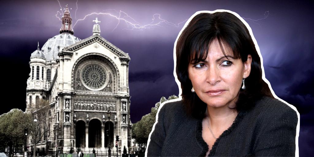 Une femme blessée par une chute de pierre à l'église Saint-Sulpice.🚨🚑 Surprenant ? Non. Déjà en 2019 (bien avant #SaccageParis !), nous alertions avec Didier Rykner sur la ruine généralisée du patrimoine cultuel géré par la Mairie de Paris. ⤵️ [rediff]