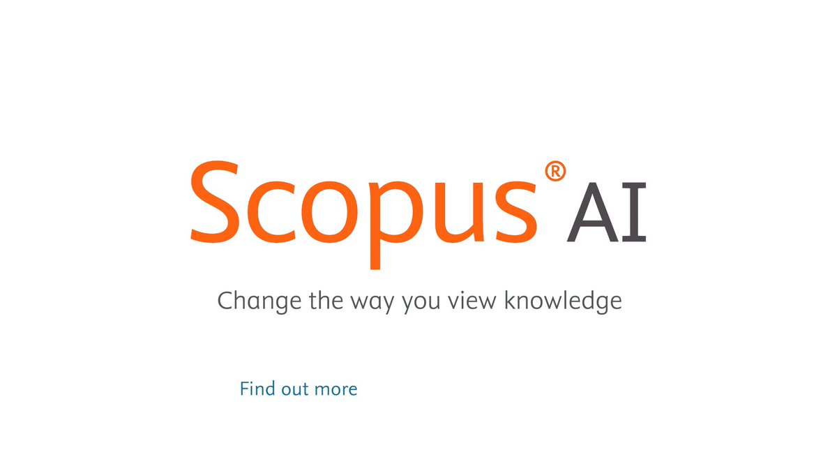 Taking the world’s top abstract and citation database of peer-reviewed literature to the next level with generative #AI - check out #Scopus AI ‘alpha’ to help researchers get deeper insights faster, support #research collaboration. Read more: #ScopusAI
