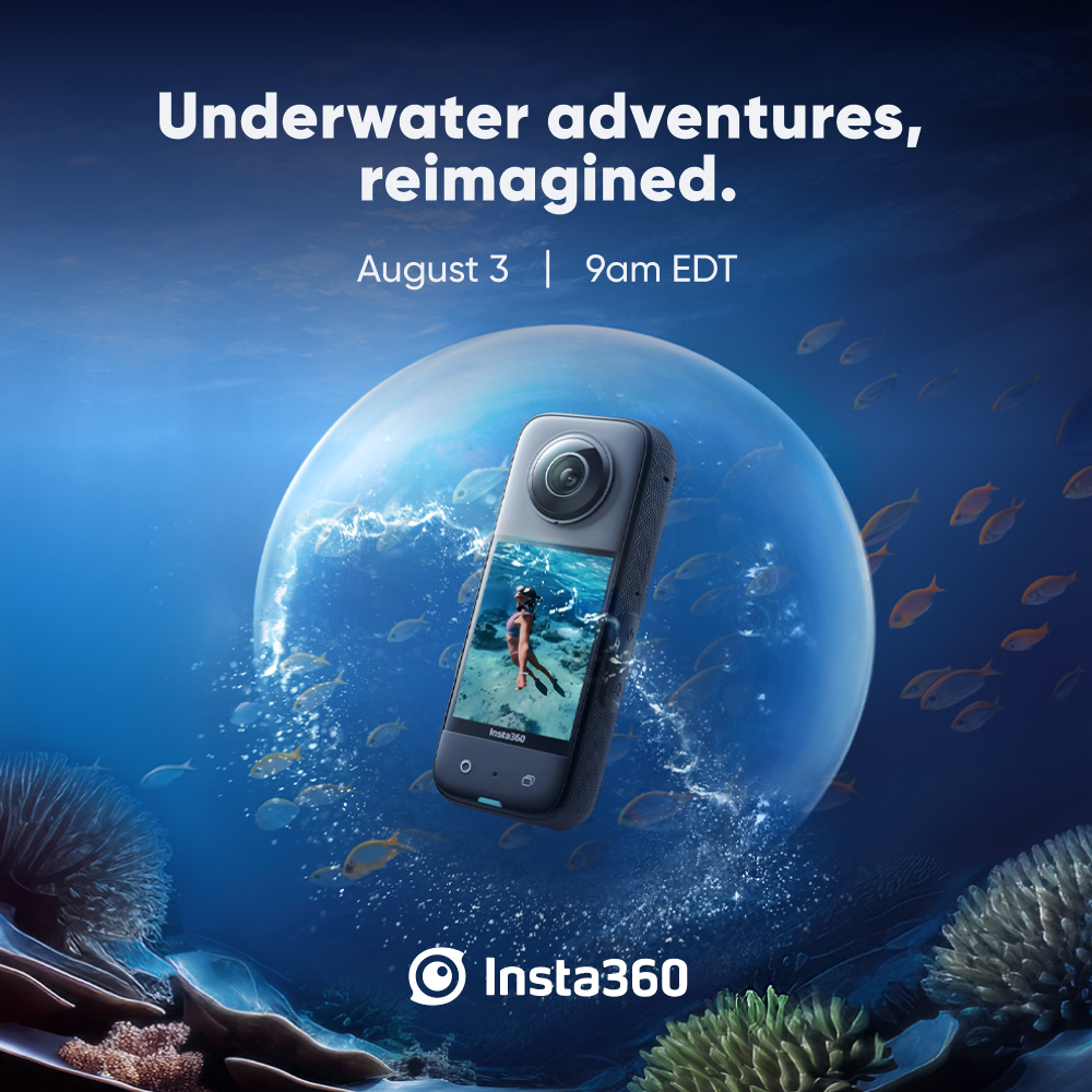 We went deep this time... and the result is crystal-clear. Something new from Insta360 coming soon! Any guesses?