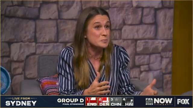 "I would challenge everybody to get behind the team, get behind the staff, and you can be critical, but we all have to be growing in the same direction to have some success for this squad." Heather O'Reilly gives a pep talk to USWNT fans 🇺🇸 #WWCNow