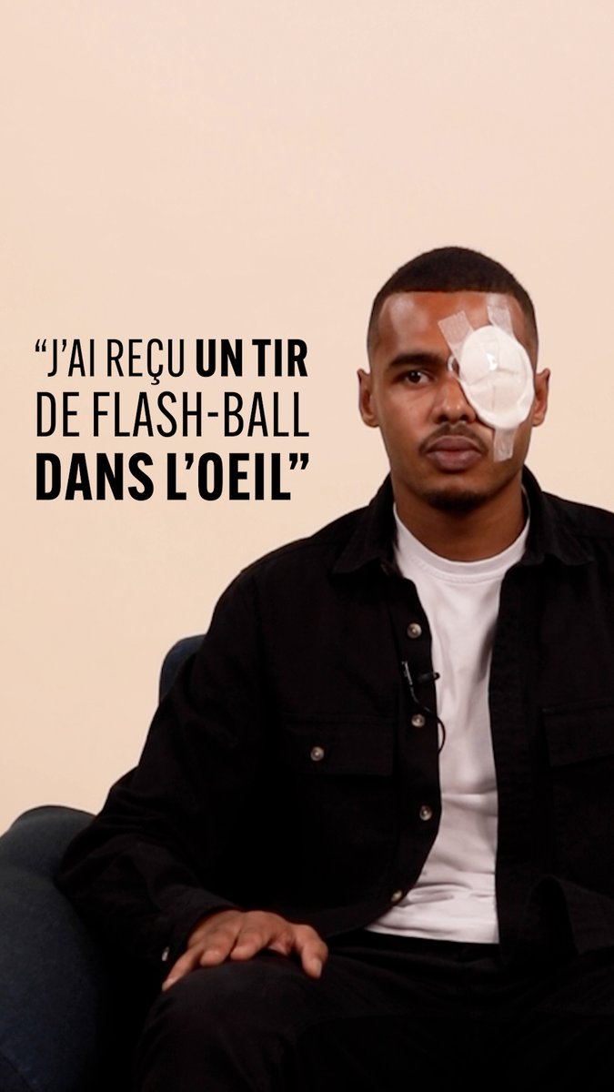 Virgil, ancien militaire de 24 ans, a reçu un tir injustifé de flash-ball de la part d'un policier, après une marche en soutien à Nahel à Nanterre, résultant à la perte de son oeil gauche. Il se bat aujourd'hui pour tous.tes les victimes de violences policières.
