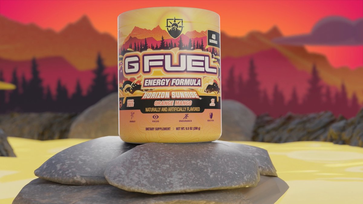☀️ @HorizonUnion x #GFUEL "𝗛𝗢𝗥𝗜𝗭𝗢𝗡 𝗦𝗨𝗡𝗥𝗜𝗦𝗘" COMING SOON! 🧡 𝗥𝗧 to win a Tub! 2 winners picked on launch day! 📮 𝗦𝗜𝗚𝗡 𝗨𝗣: