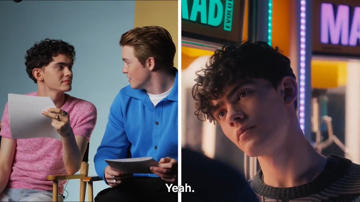 Joe Locke and Kit Connor take you back to the arcade as they swap roles to perform a scene from Heartstopper Season 1.