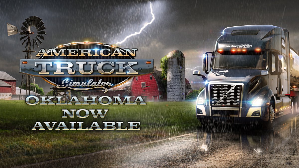 Oklahoma DLC for American Truck Simulator is now available on Steam 🚛🇺🇸 Experience the Sooner State's breathtaking blend of diverse nature and thriving economy, where an unforgettable journey awaits at every turn 🙌 Get the map expansion at 👇