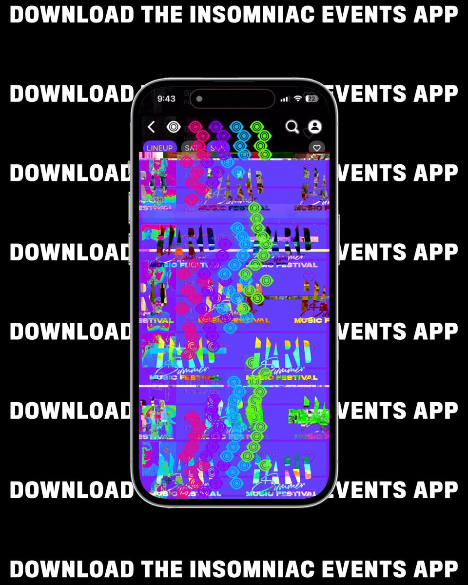 Oh y'all wanted set times? Check out the Insomniac Events app to plan out your weekend! 🔗