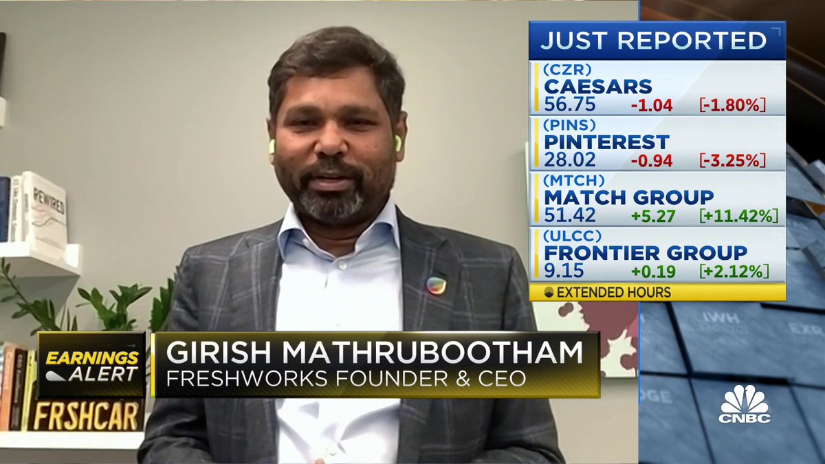 "One of the big changes this quarter is the excitement we're all seeing around AI," Freshworks Inc Founder and CEO Girish Mathrubootham tells Jon Fortt, sharing how the company's AI monetization strategy is playing out after posting a Q2 earnings beat with revenue topping estimates.