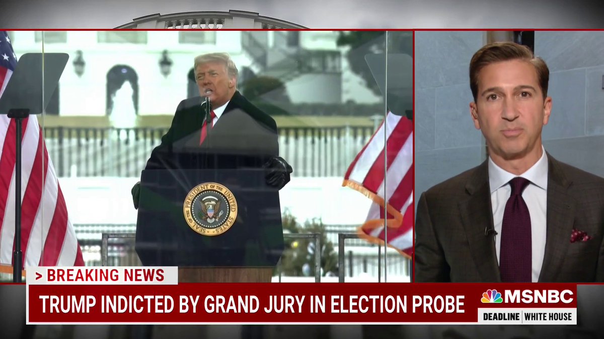 BREAKING: Donald Trump has been indicted on four counts by a grand jury investigating the 2020 election.