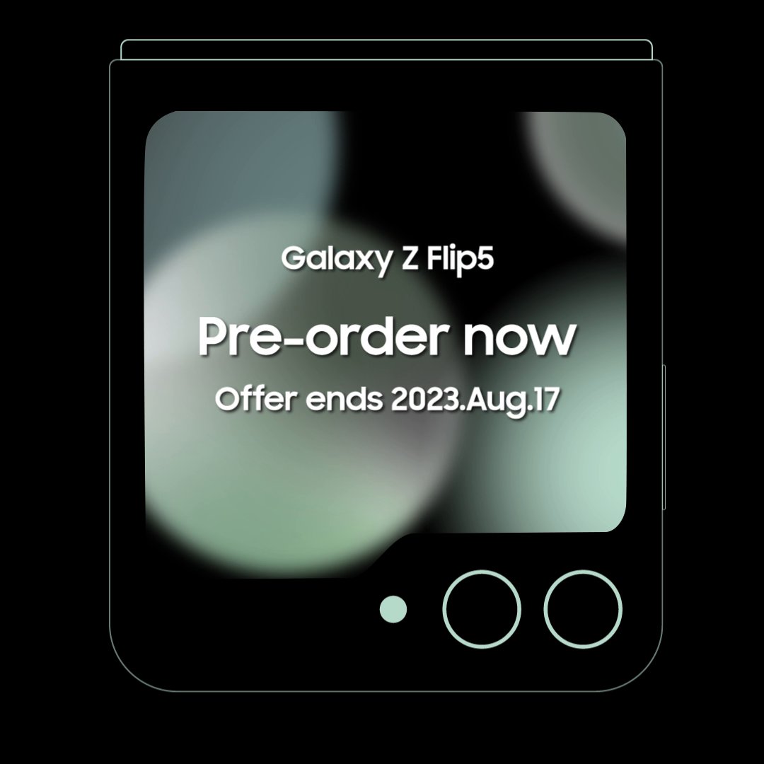 The #GalaxyZFlip5 is here! Save up to RM1,500 PLUS amazing deals. It’s time to flip. Pre-order the Galaxy Z Flip5 now and get double storage upgrade worth RM500 and RM400 e-voucher: T&Cs apply. #JoinTheFlipSide
