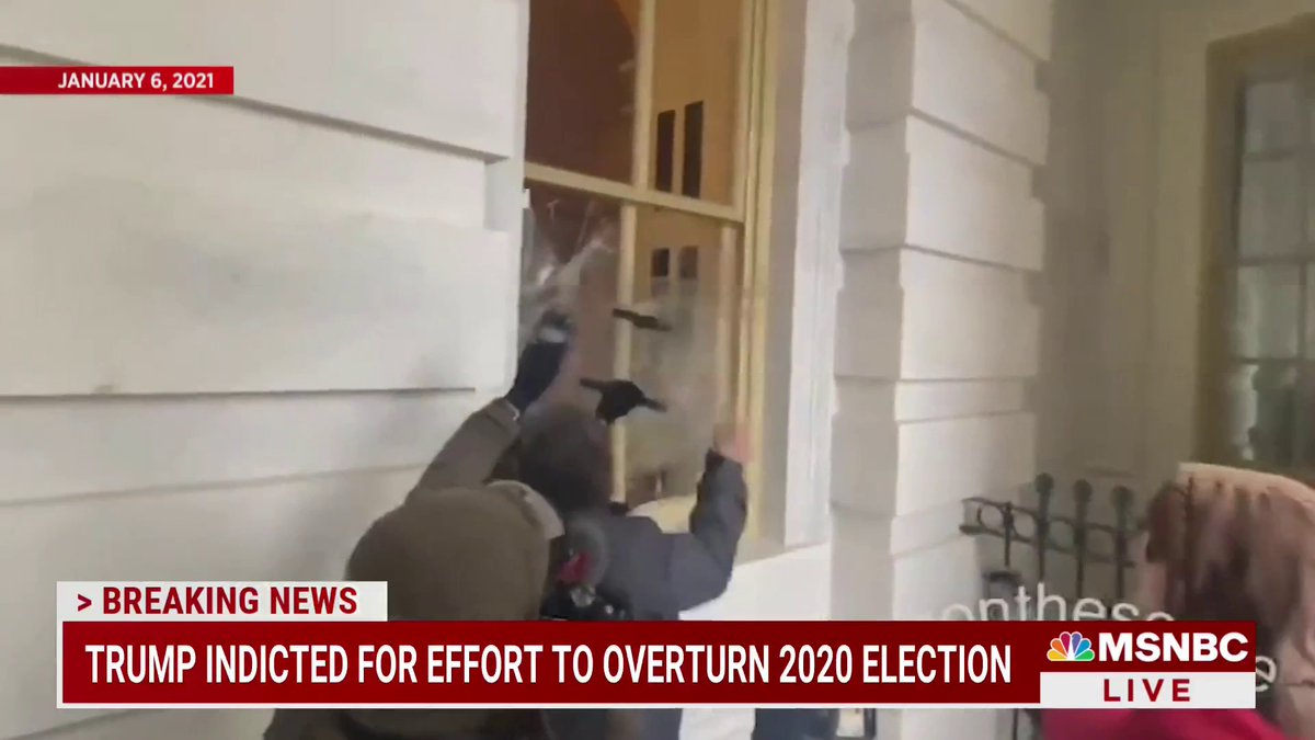 Maddow: "If you are like me, I think the thing that will jump out at you is the violence. Not descriptions of violence on January 6, but the way Trump and his alleged co-conspirators talked about how violence was going to be part of this."