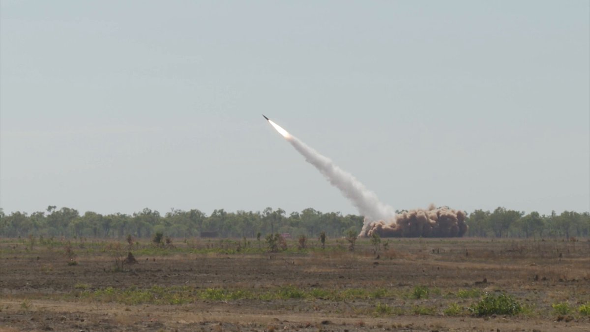 A US MGM-140 Army Tactical Missile System was fired for the first time on Australian soil as part of #TalismanSabre2023. The surface-to-surface missile was fired at a target in the Bradshaw Field Training Area, from Delamere Air Weapons Range.