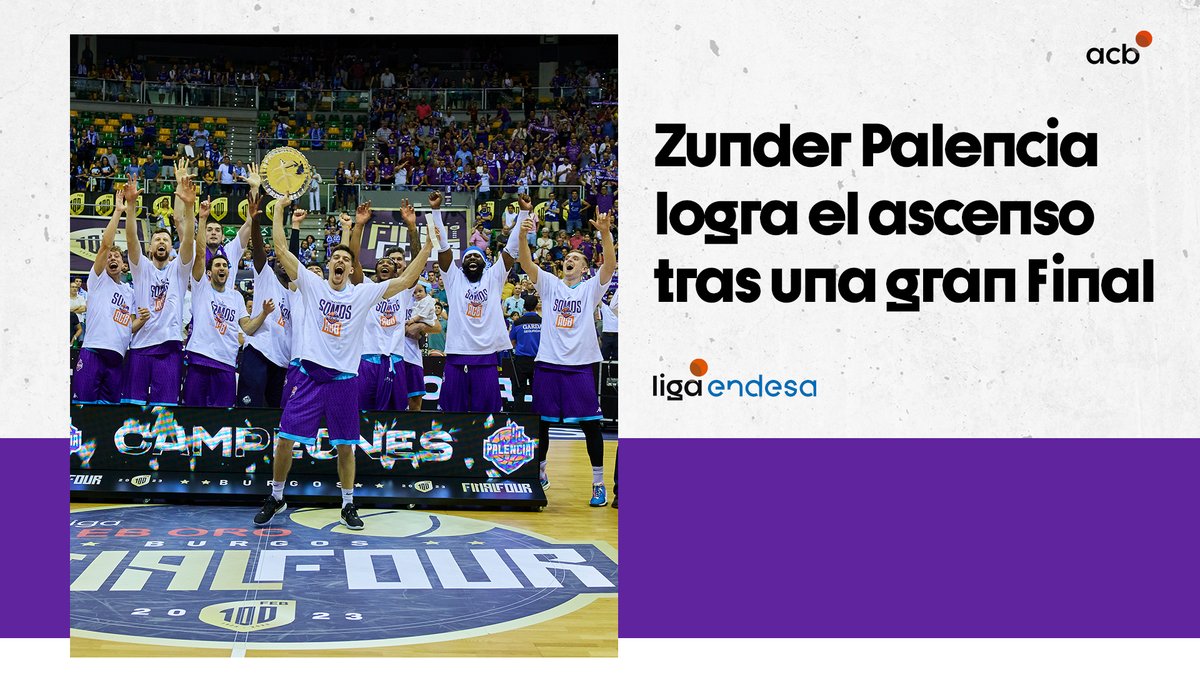 ✅ Segundos en la liga regular de LEB Oro ✅ Una final espectacular con Chumi Ortega como protagonista ✅ Una ciudad entera volcada con el sueño Sois acb Zunder Palencia, ¡bienvenidas y bienvenidos a la #LigaEndesa! 💫 ¡Así fue el partido clave que les valió el ascenso!
