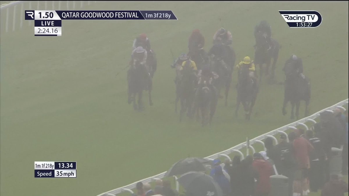 25/1 winner to kickstart day two! The Goat (Cracksman) bolts up too on handicap debut and won't be seen off a mark of 81 again any time soon for Jason Watson and Andrew Balding 🏇 Goodwood Racecourse
