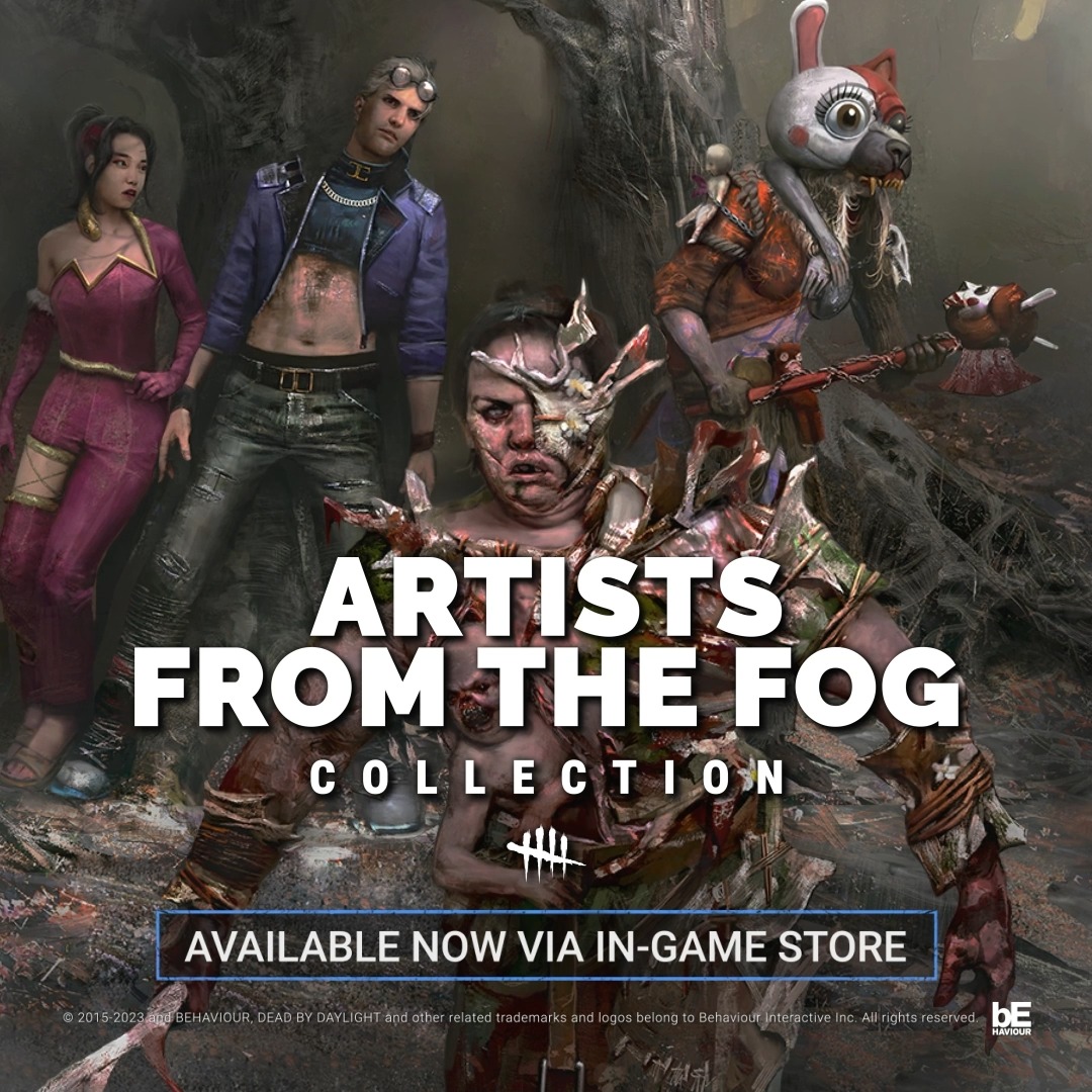 The talent is to die for. Explore the Artists From The Fog Collection, brought to life (and death) by artists around the world: RainyRivulet, JayArtist, ManuelOjea, and Hunnybear. Check out these amazing new Outfits for The Twins, The Huntress, Felix Richter, and Yun-Jin Lee.