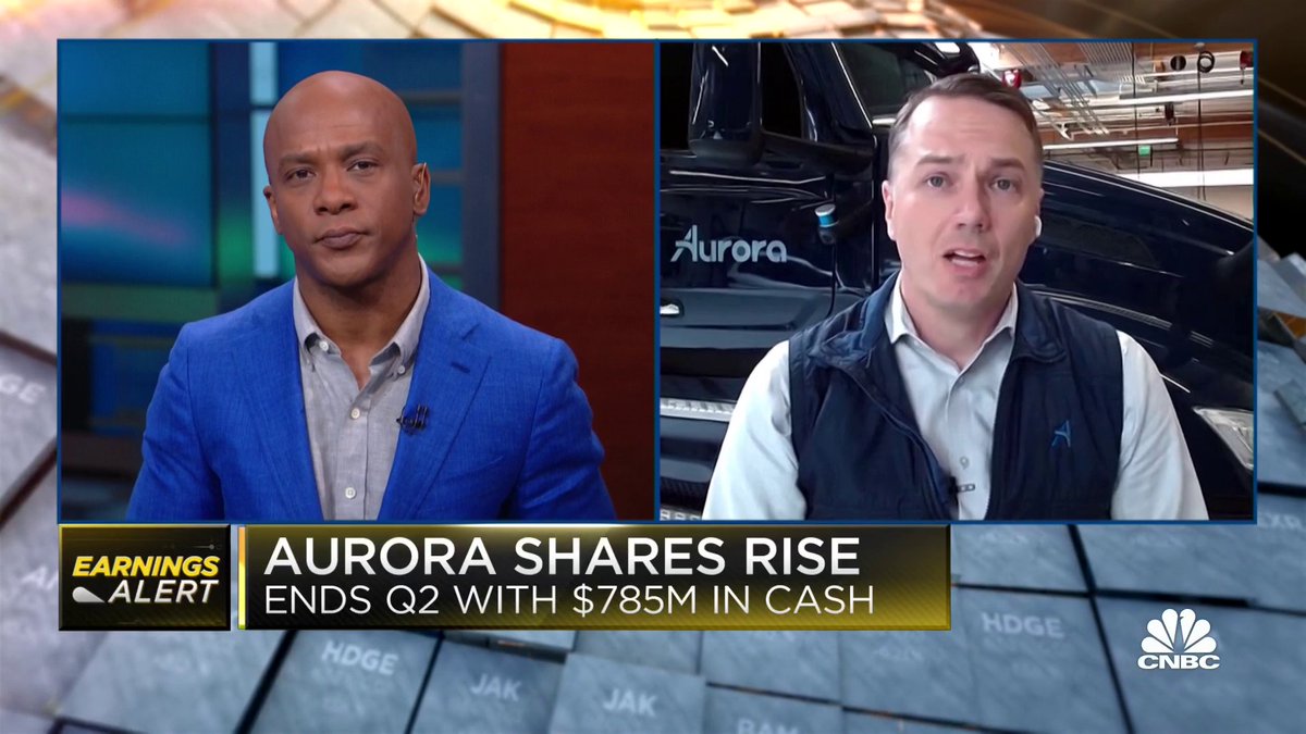 On the heels of Q2 earnings, Aurora CEO Chris Urmson joins our Jon Fortt, sharing his outlook on the self-driving tech company's road ahead: "For customers...this is a technology that can both help their topline and drive down their bottom line in a hugely meaningful way."