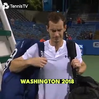 Washington 2018: Murray breaks down in tears, later admitting his body could no longer handle professional tennis Washington 2023: Post-surgery, Murray wins his first singles match in the city since that moment ❤️ Andy Murray #MubadalaCitiDCOpen