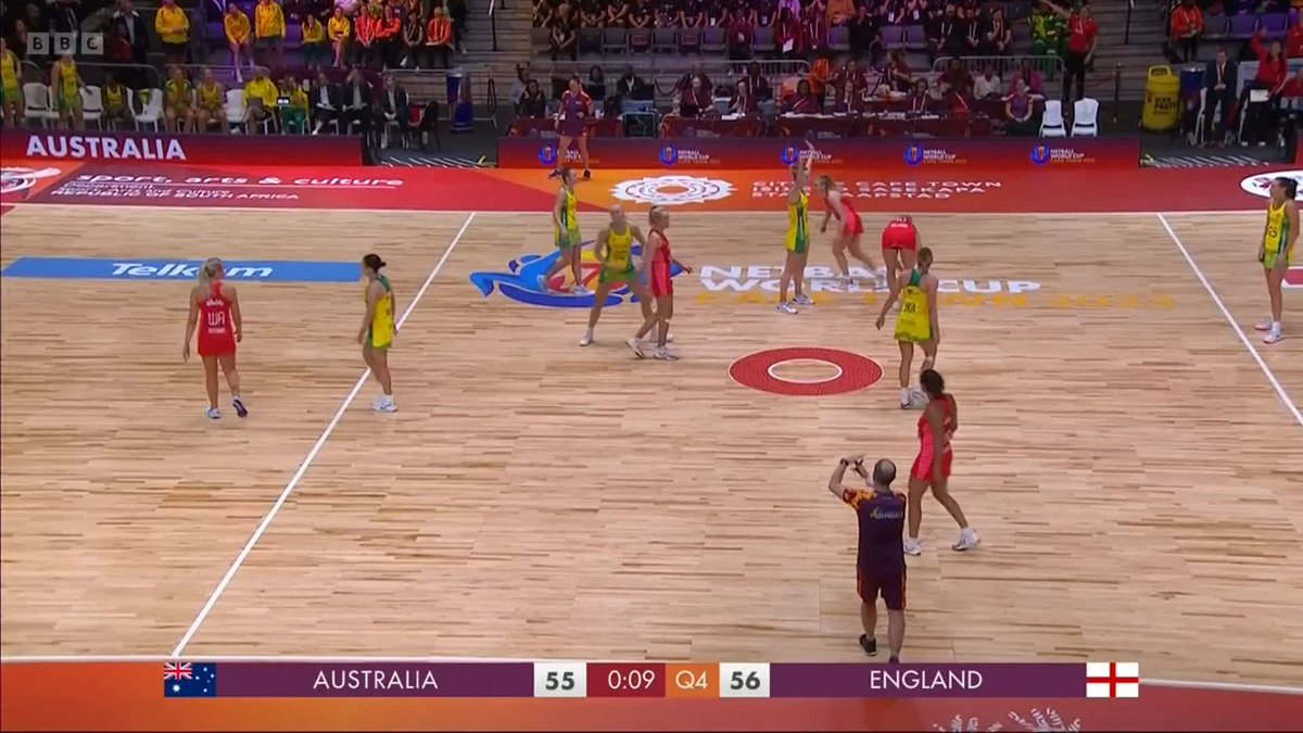 Look what it means to England! 😍 A historic first win over the Australian Diamonds at a Netball World Cup 🏆 #NWC2023 #BBCNetball