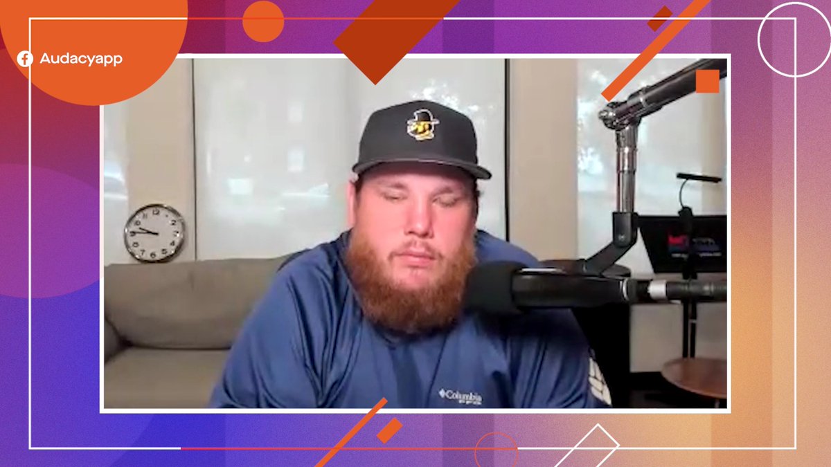 The premiere of #AudacyCheckIn with Luke Combs 🎤, hosted by Mike Adam, is happening now! Watch the full video 🎶 🎶