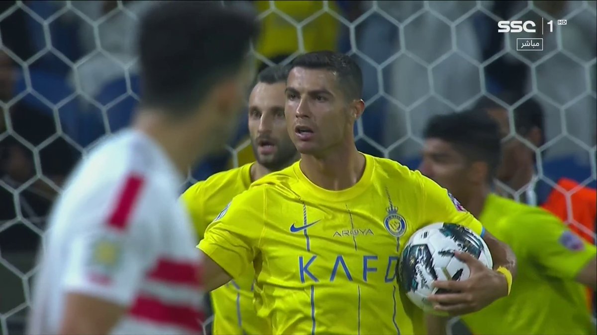 رأسية رونالدو تعادل النتيجة للنصر⚽ #النصر_الزمالك #كأس_الملك_سلمان_للأندية | #SSC