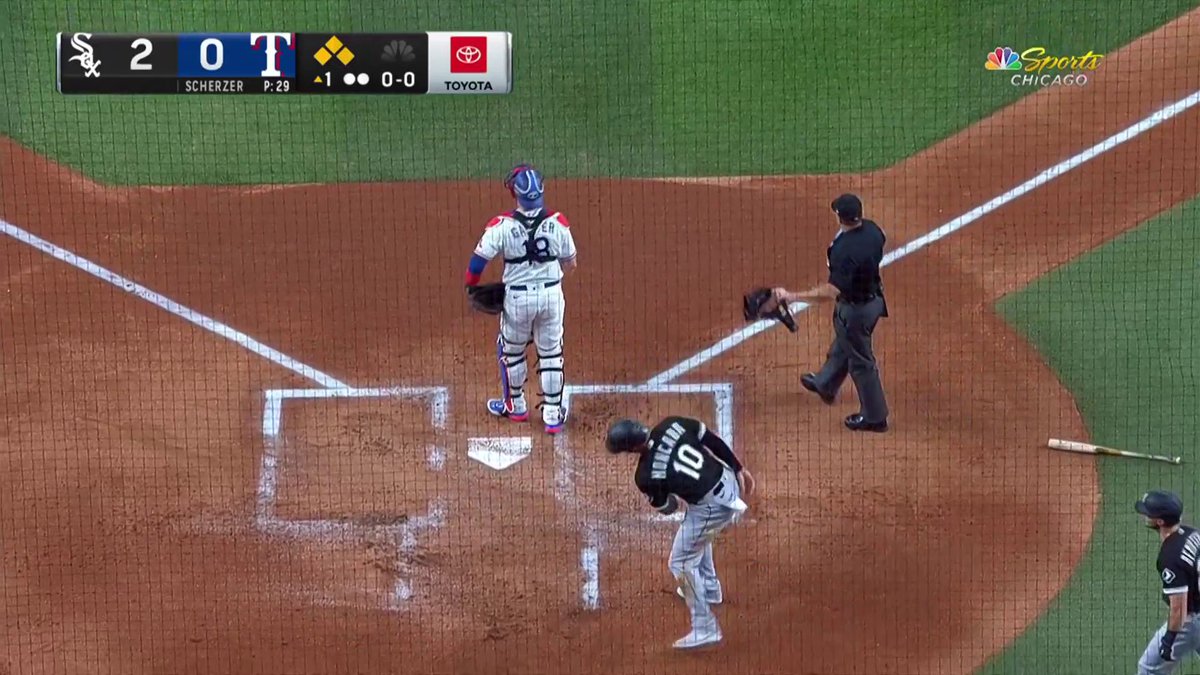 Max Scherzer gave up 3 runs in the first inning of his Rangers debut (via Rudey)