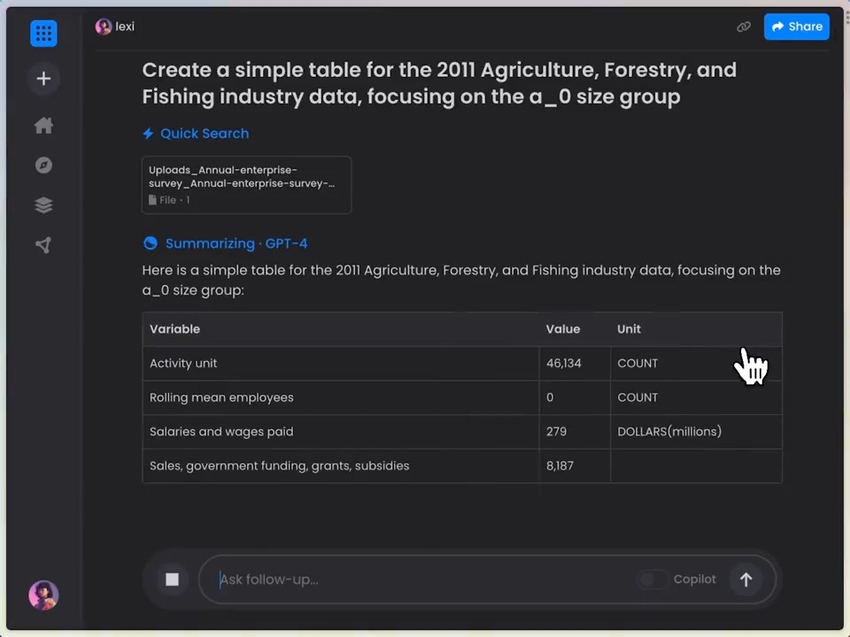 👩🔬 Now in Beta: File Upload Try it now: Start asking your questions directly to your documents, code, or research papers. Dive into information faster and get insights quicker. It's in beta, and we'd love your feedback.