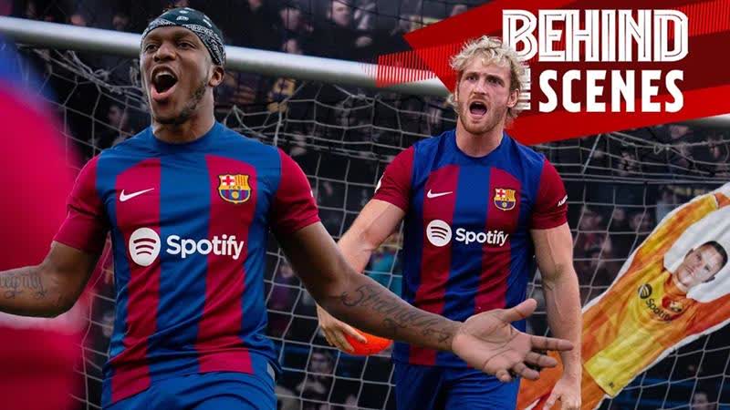 🔝 Logan Paul &amp; ksi visit the BARÇA MUSEUM and challenge… THE ROBOKEEPER! 💥🤖🧱 🥤 DrinkPrime