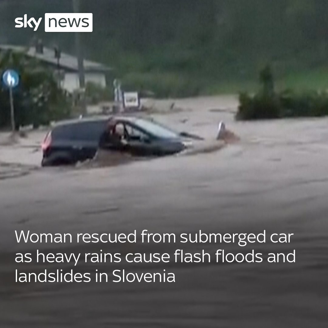 Heavy rains have caused flash floods and landslides in parts of Slovenia, blocking roads and bridges, flooding buildings and forcing evacuations. Find more:
