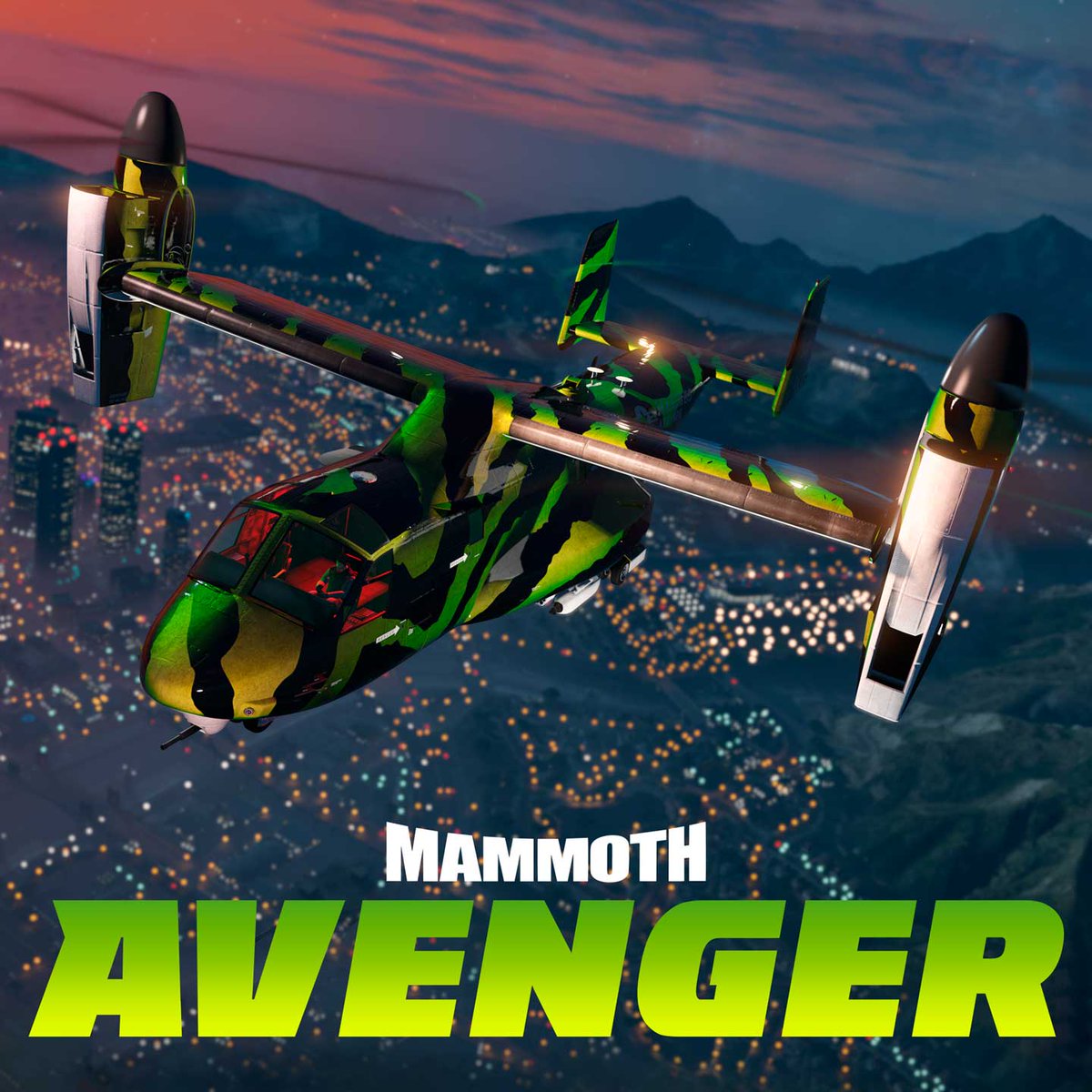 Take your Smuggling and aerial operations to new heights with the Mammoth Avenger. With the latest suite of upgrades, including turrets and front-facing machine guns, the Avenger is a versatile aircraft for criminal masterminds looking to dominate: