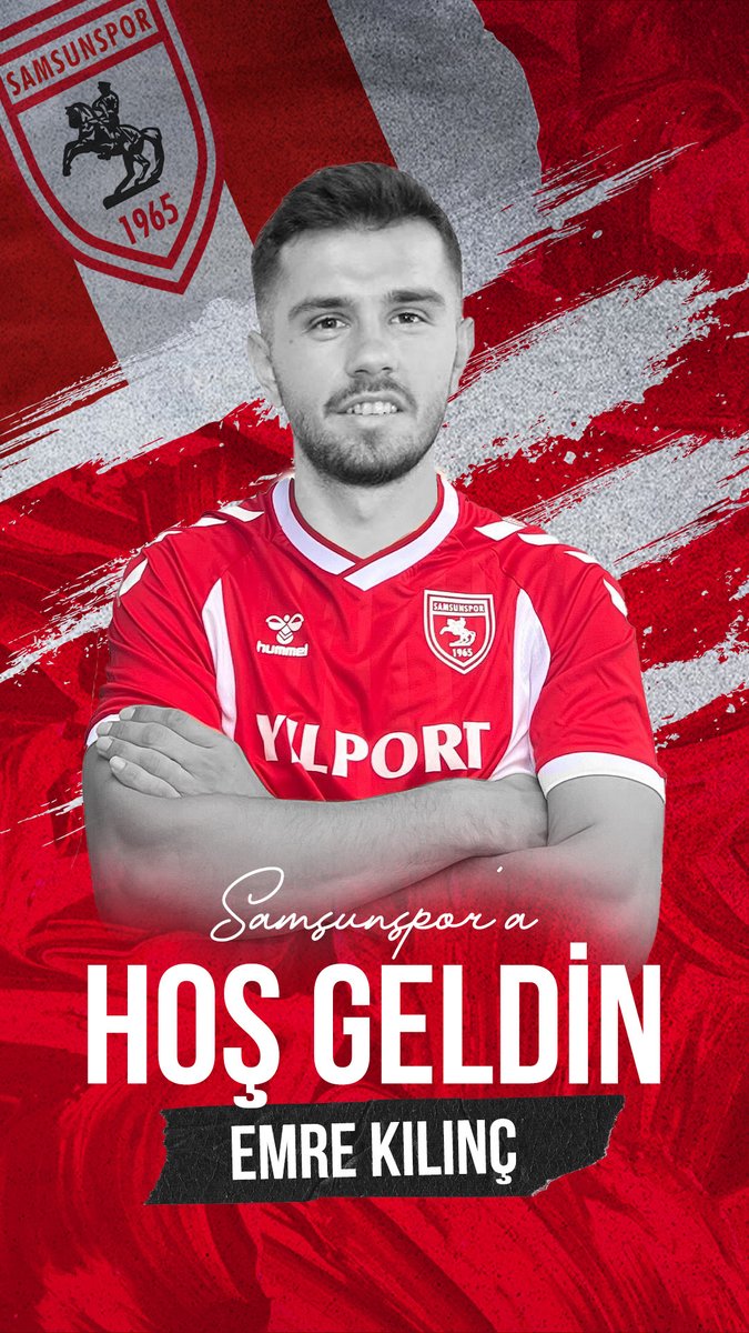 Samsunspor Ailemize hoş geldin Emre Kılınç 🔴⚪ 🔗 Detaylar Web Sitemizde #Samsunspor #EmreKılınç