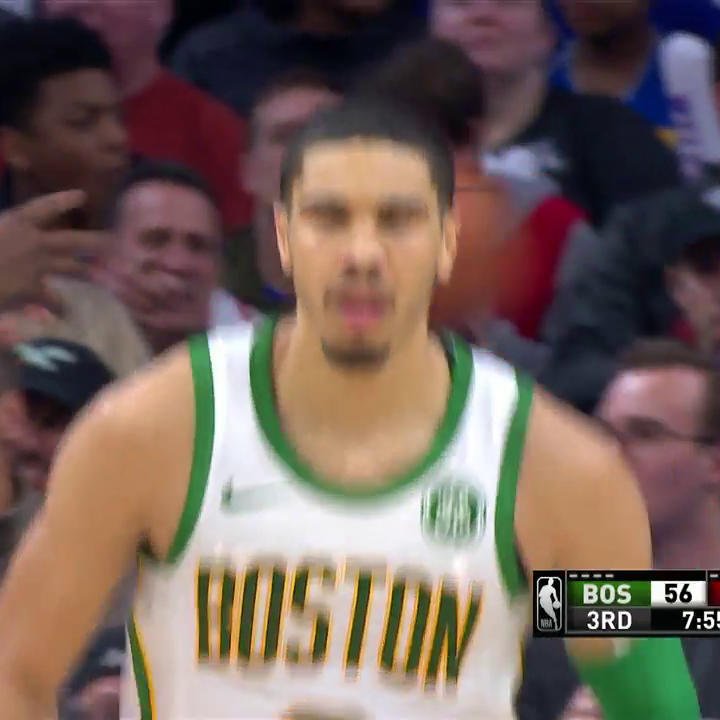 Throwback to when Jayson Tatum put Joel Embiid in the spin cycle and Ben Simmons on a poster in the same play