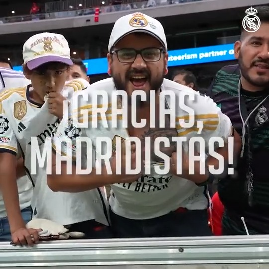 🤍🙌 شكرا لكم #مدريدستاس على مرافقتنا خلال جولتنا في الولايات المتحدة! نحبكم! 💜 🇺🇸 #RealMadridOnTour
