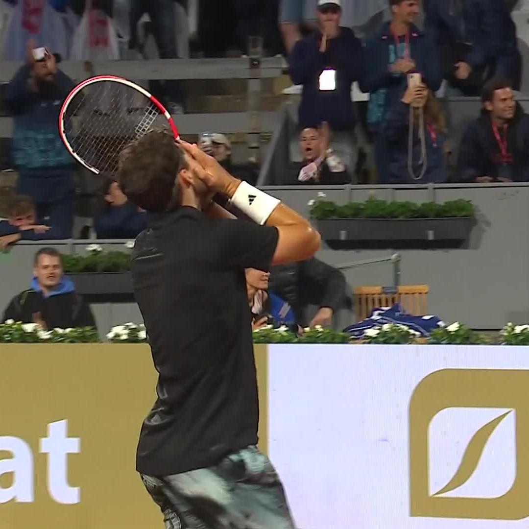 WHAT A MOMENT 🤯 Dominic Thiem saves 5 (!) match points and is into his first ATP final in 3 years! #GeneraliOpen