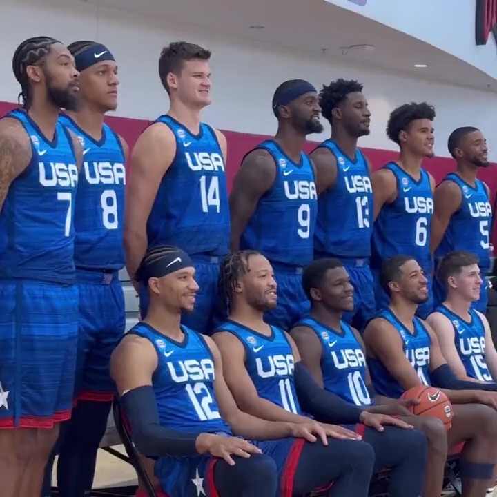 #USABMNT in their new threads! 🇺🇸🔥 Getting FIBA Basketball World Cup 🏆 ready 👀