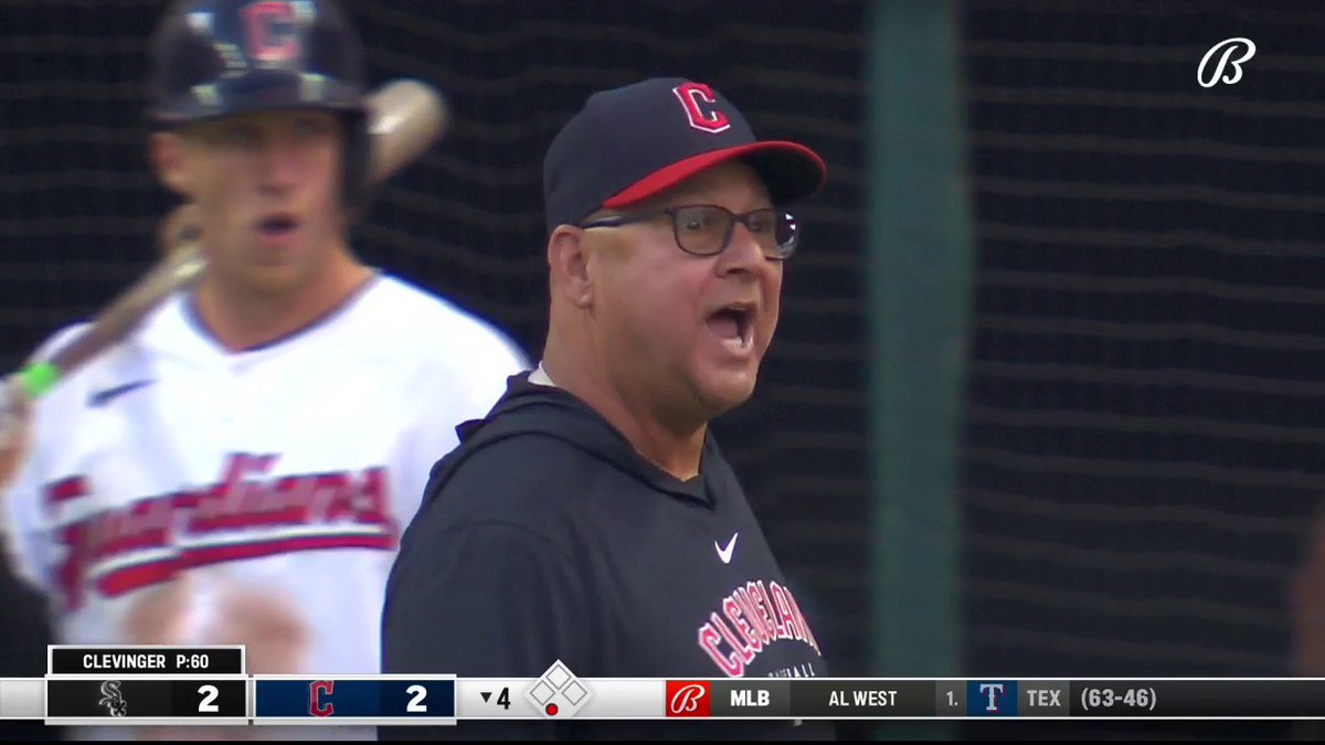 Terry Francona has been ejected in the 4th inning after disputing an overturned call at second base. #ForTheLand
