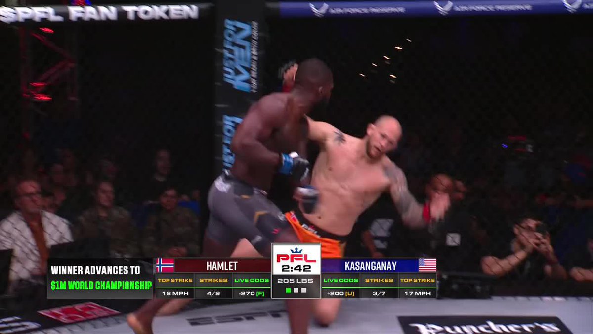 Impa Kasanganay drops 💣💣💣 #PFLPlayoffs LIVE NOW 🇺🇸 ESPN 🌎