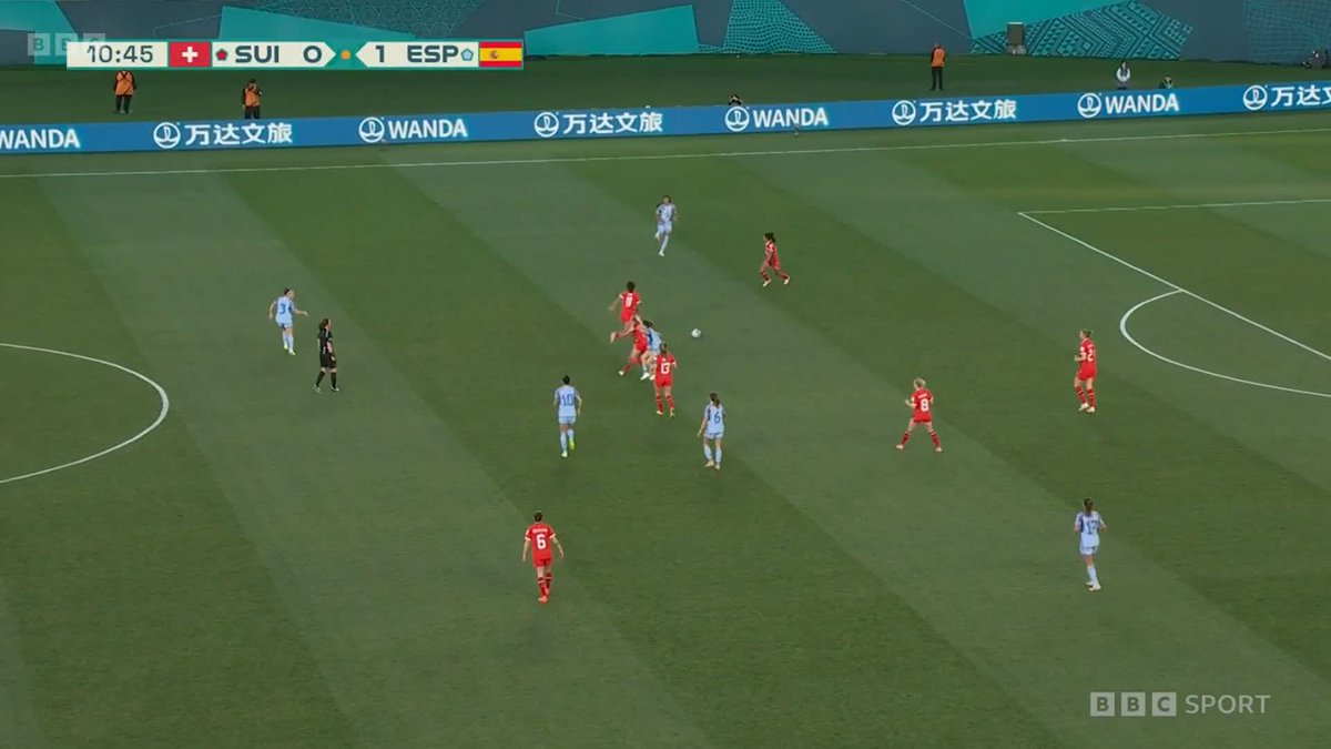 "It's a terrible backpass, an absolute shocker!" Spain have had a nightmare here - Switzerland are level in bizarre circumstances. #FIFAWWC #SUI #ESP