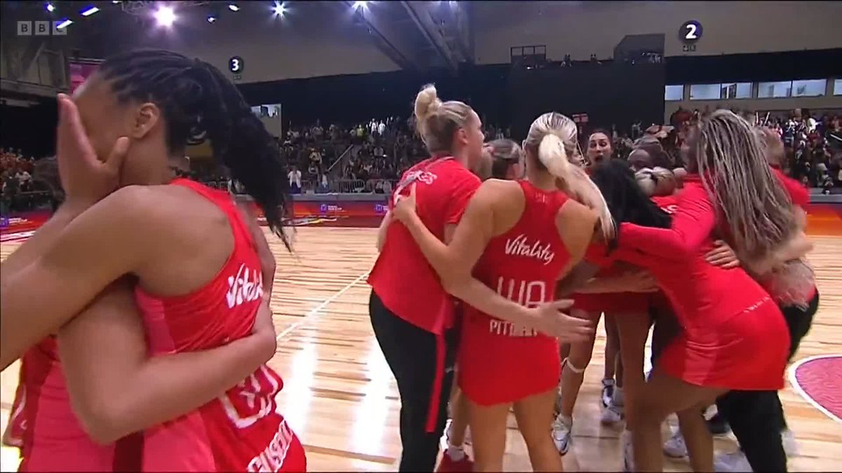 Absolute scenes! England are through to the Netball World Cup final for the first time ever 🙌 #BBCNetball #NWC2023