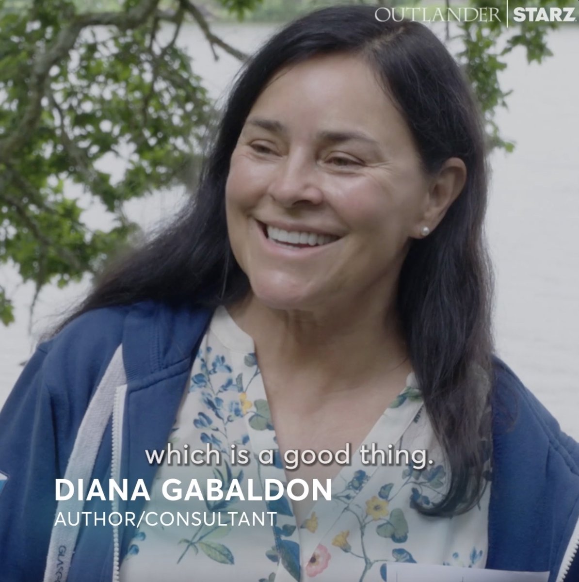 Oh to be a fly on the wall during a Diana Gabaldon, @samheughan and Caitríona Balfe convo. #Outlander (previously recorded)