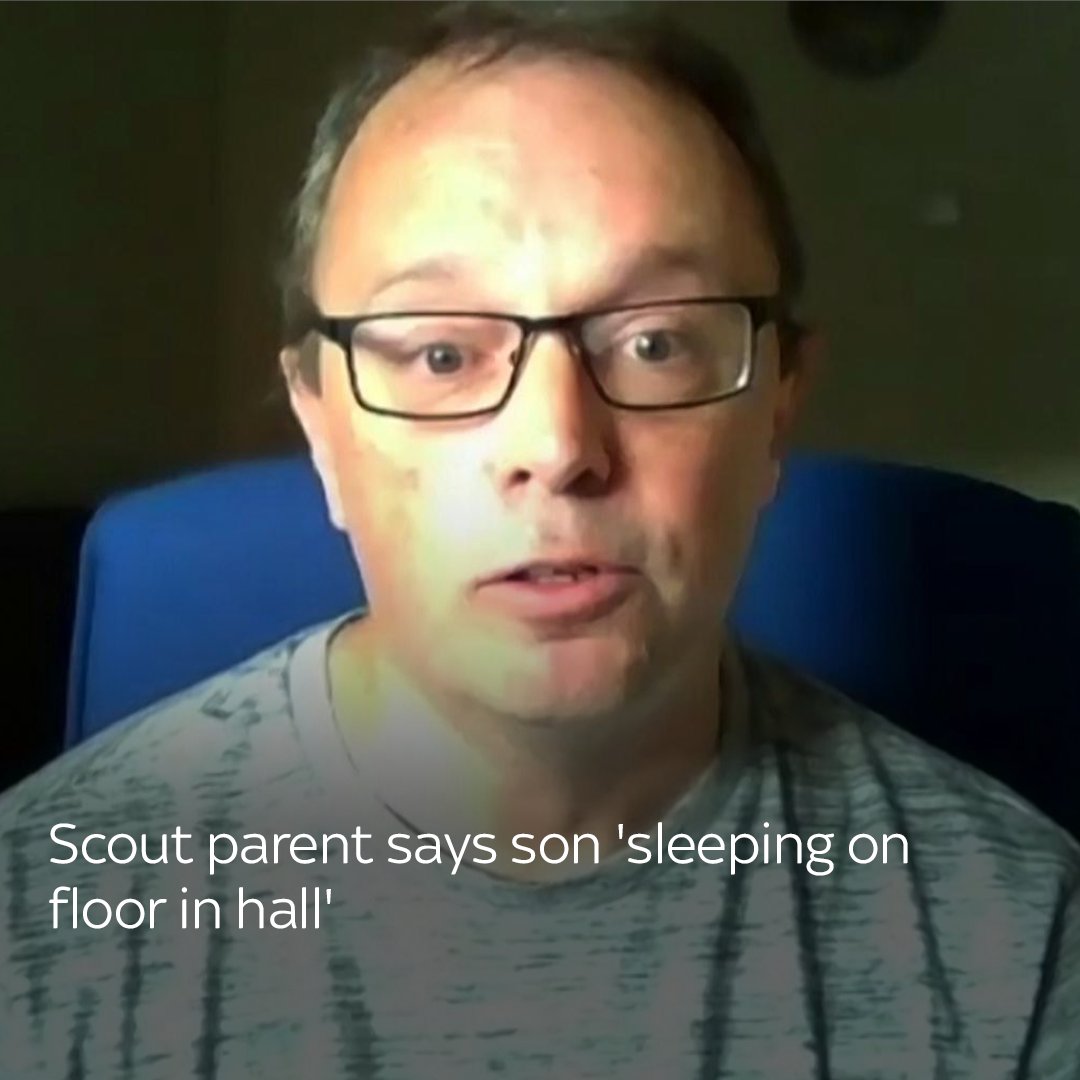 Around 4,000 UK Scouts have been evacuated from the World Scout Jamboree in South Korea due to a heatwave Robert Glover says his son was supposed to be in a hotel after leaving the event, but he has since found out he is 'sleeping on a floor' 👉