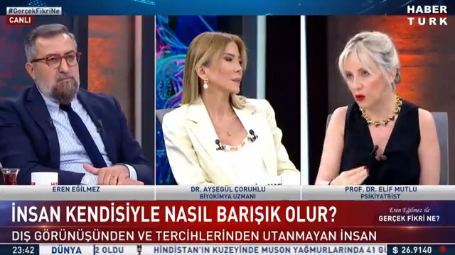 İnsan kendisiyle nasıl barışık olur? Psikiyatrist Prof. Dr. Elif Mutlu #GerçekFikriNe'de anlattı.