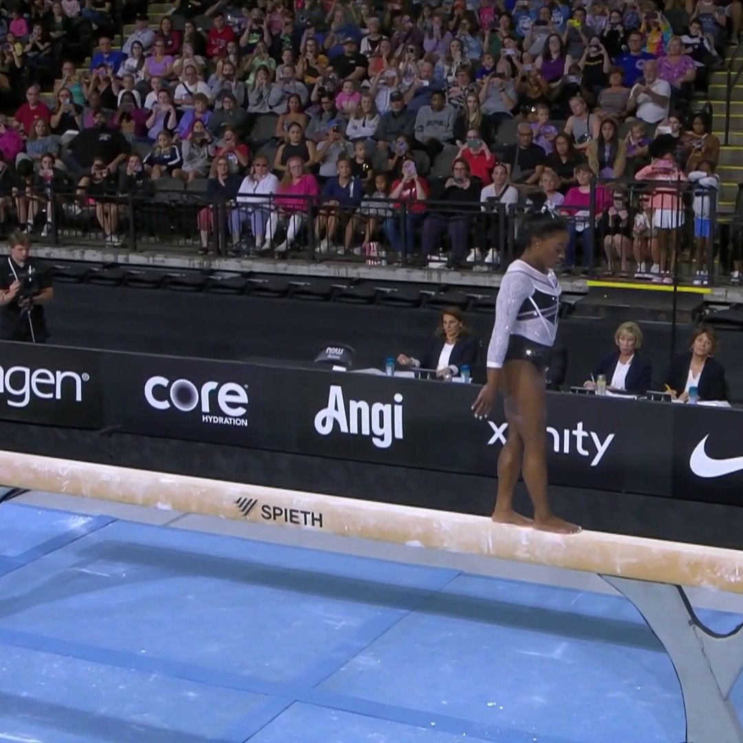 Who else is loving watching Simone Biles back in action?! 📺: CNBC and Peacock