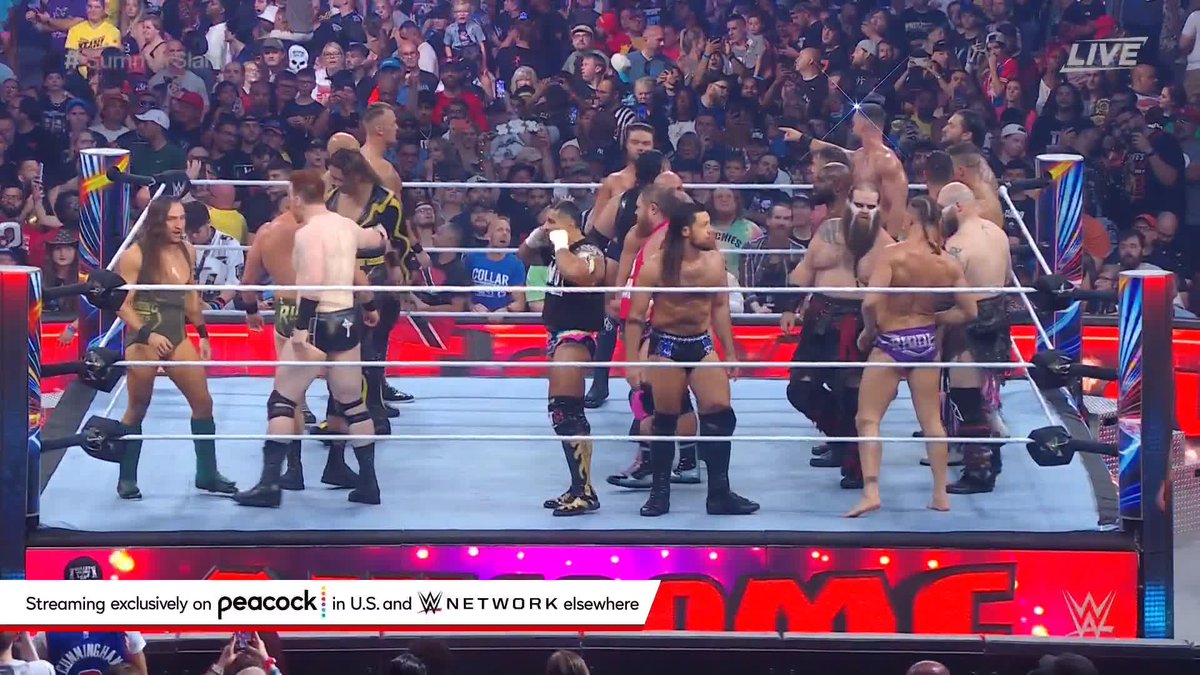 YEAH! LA Knight has arrived at Ford Field for the Slim Jim 🚀 #SummerSlam Battle Royal!