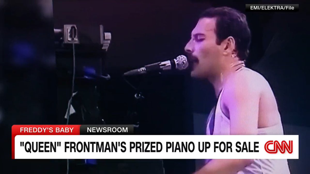 The baby grand piano belonging to "Queen" frontman Freddie Mercury will be up for auction at Sotheby's in London. He used it to compose the seminal track "Bohemian Rhapsody" in 1975