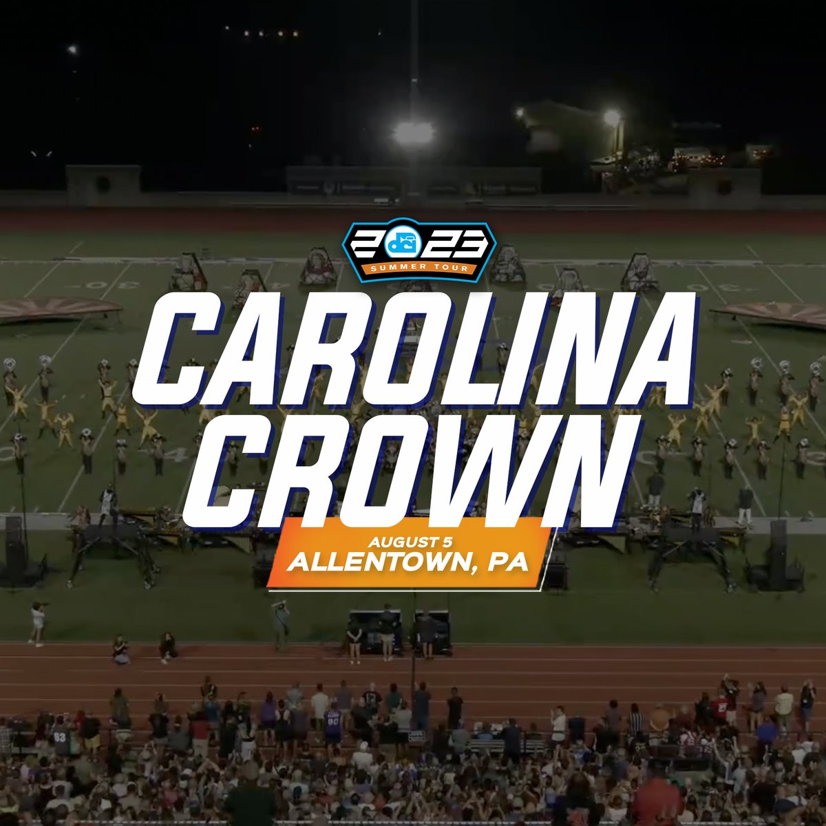 Oh there it is! 👑 📲 Rebroadcasts and select #DCI2023 archives available on FloMarching ➡ #DCI2023 | Carolina Crown