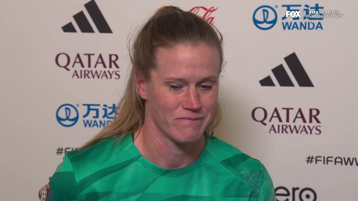"We just lost the FIFA Women's World Cup by a millimeter." The U.S. Women's National Soccer Team goalkeeper Alyssa Naeher speaks with Jenny Taft after her phenomenal performance for the U.S.