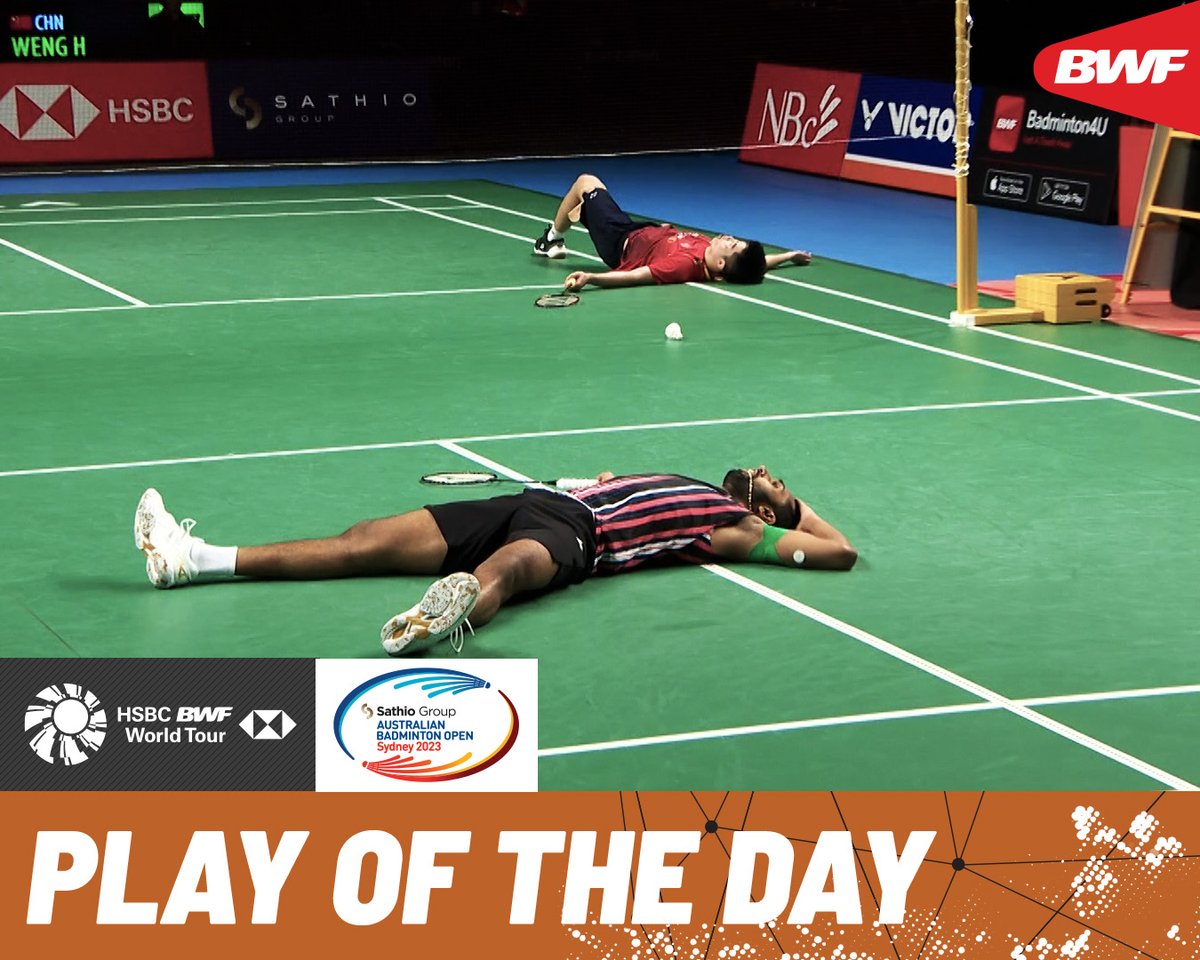 Prannoy H. S. 🇮🇳 and Weng Hong Yang 🇨🇳 push each other to the absolute limit. 🔥 HSBC Sport #HSBCbadminton #BWFWorldTour #AustralianOpen2023