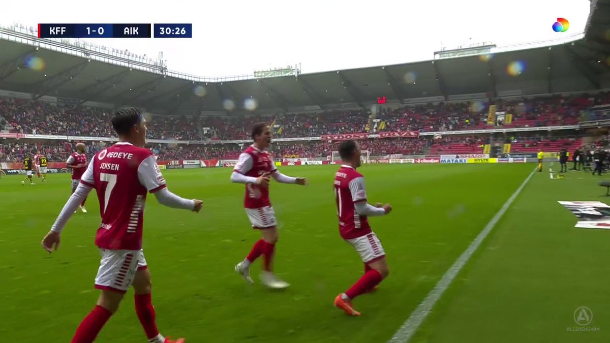 1-0 Kalmar FF! Simon Skrabb sätter ledningsmålet mot AIK! 🔴 Se matchen på