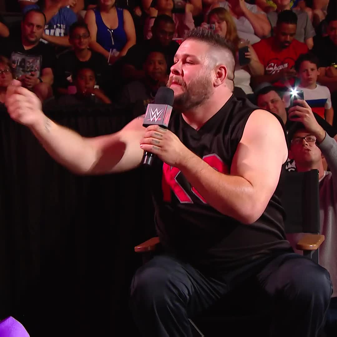 The Kevin Owens Show had an unannounced guest literally crash the set on this day in 2018! Kevin